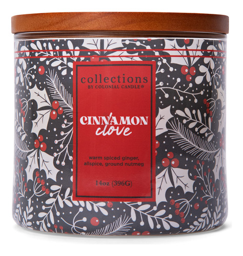 Colonial Candle Vela Tarro Perfumada Clavo Canela Coleccion