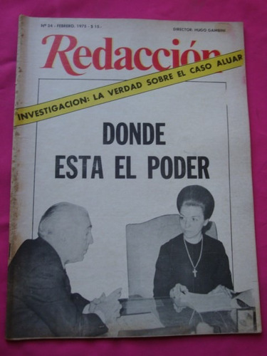 Revista Redaccion N° 24 Enero 1975 Torre Nilson