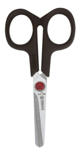 Imagem 2 de 10 de Tesoura Escolar Multiuso Inox Mundial Ponta Vermelha 11cm