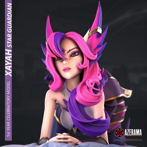 Archivo Stl Impresión 3d - League Of Legends - Xayah Star Gu