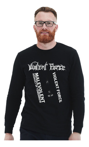 Polera Ml Violent Force Maot Real Metal Impresión Directa