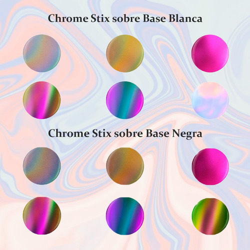 Aplicador Para Uñas Efecto Espejo Gelish Chrome Stix 0.5gr Color Fucsia Mirror