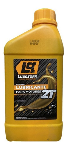 Aceite 2 Tiempos Lubricante Mezlca Motores 1 Lt Lusqtoff Mm