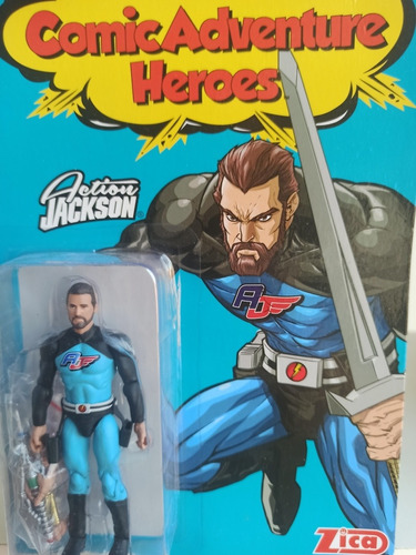 Action Jackson Comic Adventure Heroes Zica Toys  1/18