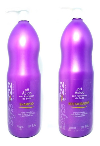 Shampoo + Mascara Restauradora Ph Ácido X 1800ml 722