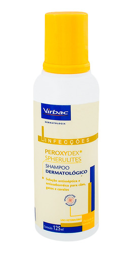 Shampoo Peroxydex Spherulites Para Cães E Gatos 125ml Virbac