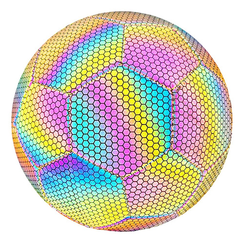 Balón De Fútbol Reflectante Holográfico Tamaño 5, Balón