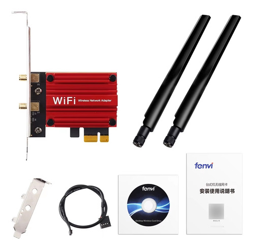 Tarjeta De Red Inalámbrico Wifi 6 Bluetooth 5.2 Ax1800 Mbps
