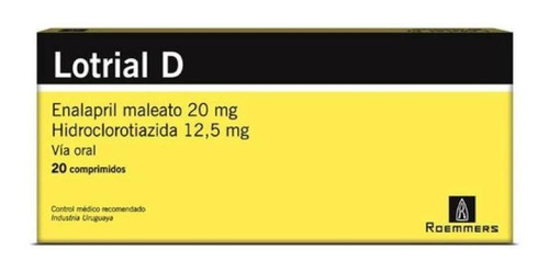 Lotrial D 12.5 Mg 20 Comprimidos