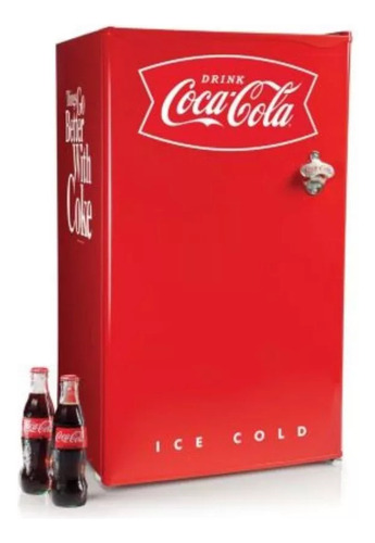 Refrigerador Mini Bar Nevera Coca-cola 90lts Color Rojo 110v/220v