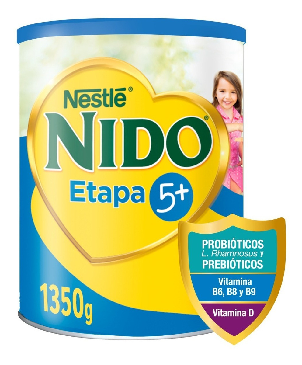 Leche En Polvo Nido® Etapa 5+ Protectus® Avanzado Tarro 1350 Sabor Natural