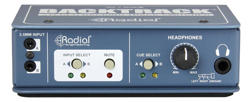 Caja Radial Backtrack 2-ch, Direct Box Y Conmutador Audio