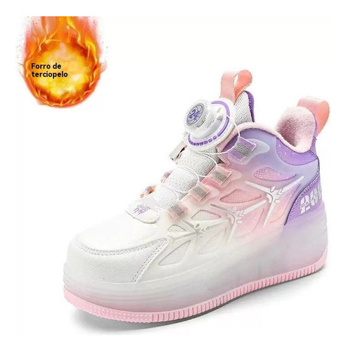 Tenis Patin Patines Led Con 4 Ruedas /zapatos Deportivos