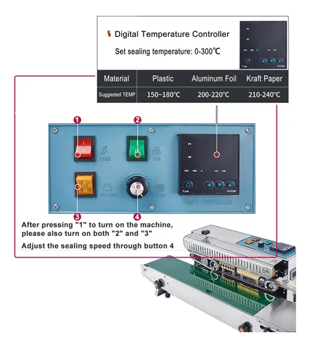 Kimtem Sellador Continuo Horizontal Automático De La Banda