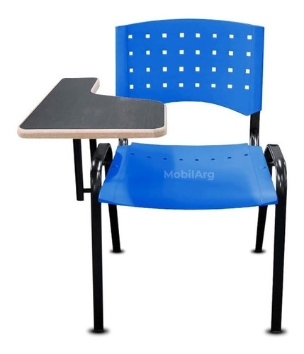 Silla de escritorio Mobilarg Escolar Lisy Pupitre  azul x 4 unidades