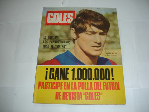 Revista Goles 1180 Pizzuti Selecc. Argentina 1971 Excelente 