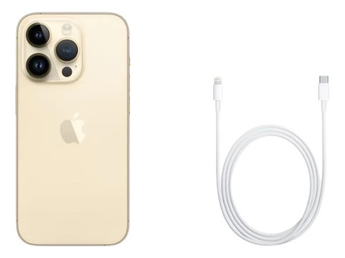 Apple Iphone 14 Pro Max 128 Gb Auriculares Y Cargador Gold (Reacondicionado)