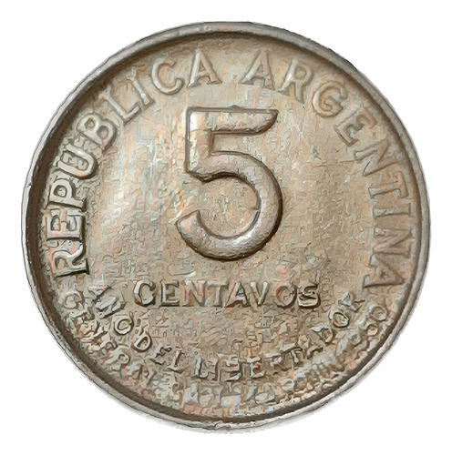 Argentina - Moneda De 5 Centavos Año 1950
