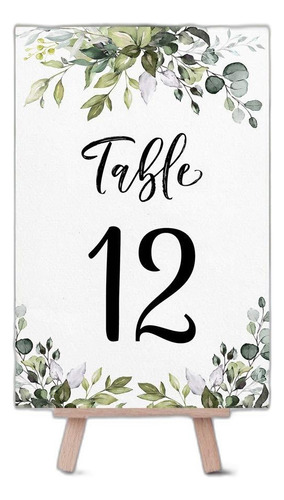 Números De Mesa De Fiesta Impresos, Juego De 1-40 Y Tarjeta