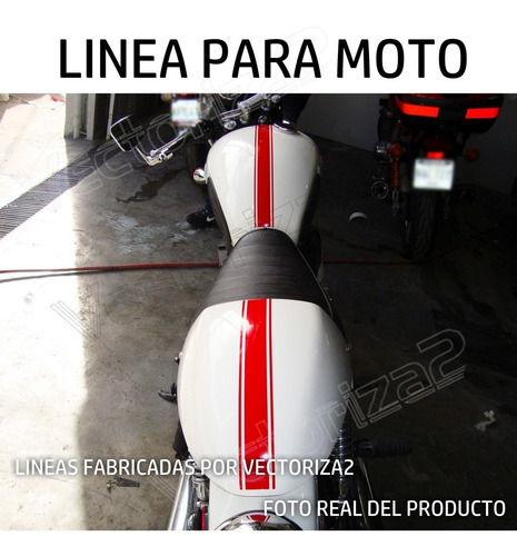 Imagen 2 de 9 de Lineas Para Moto Tanque Parabrisas Cola Guardabarros 50 Cm