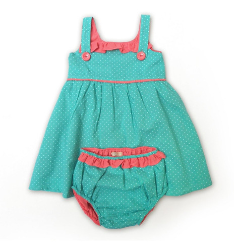Vestidos Fiesta Nena Blisant A Pintitas Blanco Con Bombachon