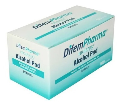 Imagen 2 de 4 de Alcohol Pad Toallitas Desinfectantes Higienix 100 Unid