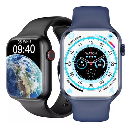 Relógio Inteligente Smartwatch W37 Pro Max Séries 7 2023 Cor da caixa Rose