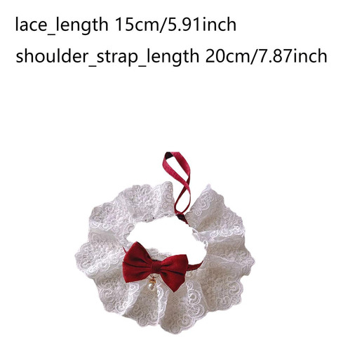 Gato Encaje Bowknot Collar Gato Tocina Vestida Suministros