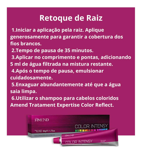 Kit Amend Ox 20v Color Intensy 55.46 Cast. Avermelhado Int 55.46 Castanho Claro Cobre Avermelhado Intenso Amora