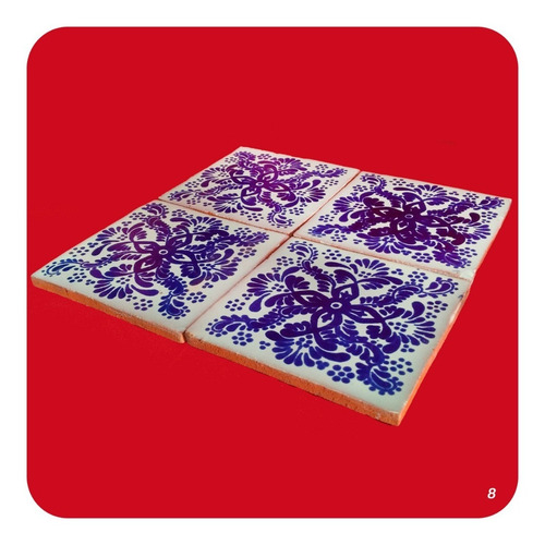 Imagen 2 de 4 de Azulejo 1 Metro Cuadrado Talavera Poblana Mosaico M8 Zlj