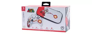 Acc Nsw Bundle Powera Fireball Mario Enwired Slim Case Blanco