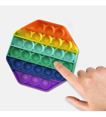 Imagen 8 de 8 de Juguete Antiestrés Pop It Para Niños Silicon Concentración