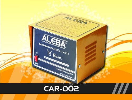 Imagen 2 de 5 de Cargador Bateria 8 Amp 12v Directo Aleba Car-002