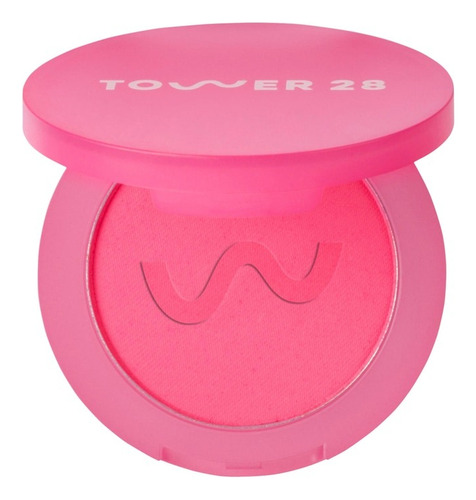 Tower 28 Beauty Getset Blur + Set Matte Powder Blush Feliz Fresca - Warm Hot Pink