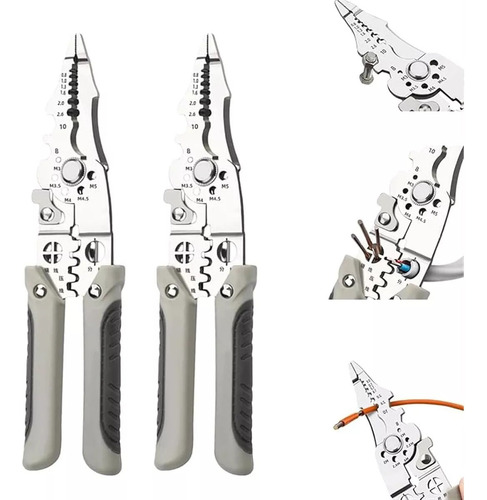 2-pelacables Multifuncionales Alicate Cortador Cable Engarza