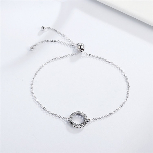 Pulsera Amor Plata 925 Joyas Enamorados 7 Cms Diámetro