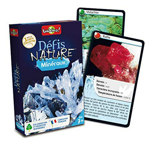 Bioviva 280198 Desafíos Naturaleza-minerales Juego De Cartas