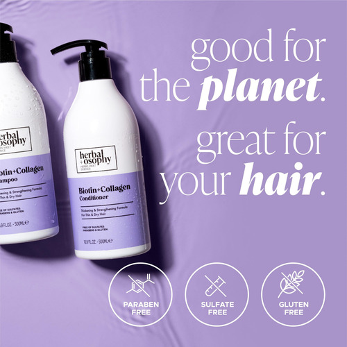 Conjunto De Shampoo E Condicionador Herbalosophy Biotina E C