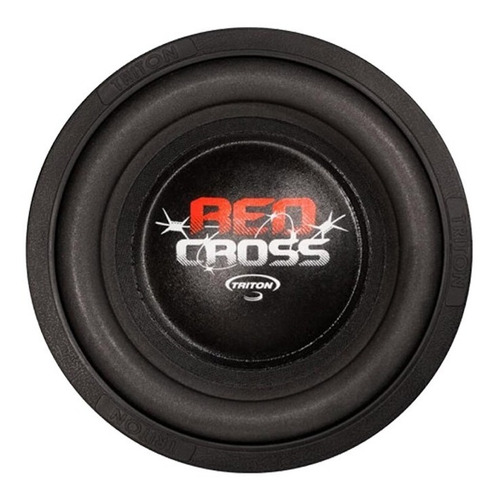 Subwoofer 10 Triton Red Cross 500w Rms  4 Ohms