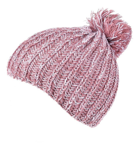 Rocky Gorro  Melange Tejido Con Pompon Dama