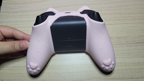 Control Xbox Series Carbon Black Con Funda Rosa Kawaii Negro (Usado)