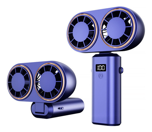 Ventilador De Campamento Al Aire Libre Ventilador De Azul