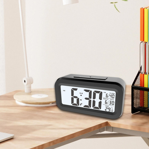 Reloj Despertador Digital Con Pantalla De Temperatura