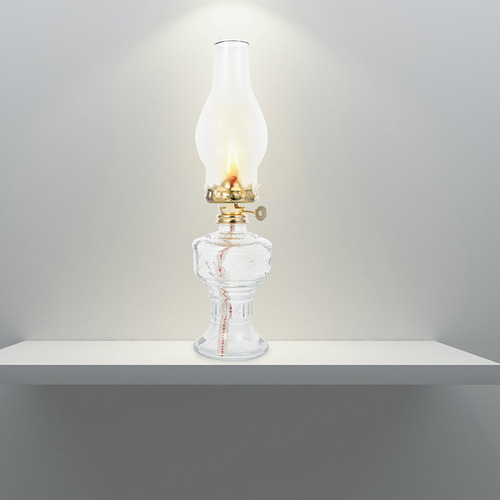 Lámpara Cilíndrica De Queroseno Decor Glass, 2 Unidades