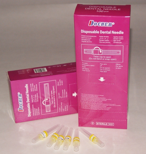 Agujas Descartables Dentales Caja X 100 Dochem Odontología