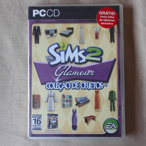 Pc The Sims 2 Glamour Coleção De Objetos Pacote De Expansão