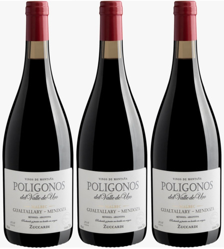 Vinho Poligonos Del Valle De Uco 2016 Kit 3 Un