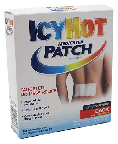 Icy Hot Volver Tamaño Del Parche 5ct Icy Hot Patch Large Med