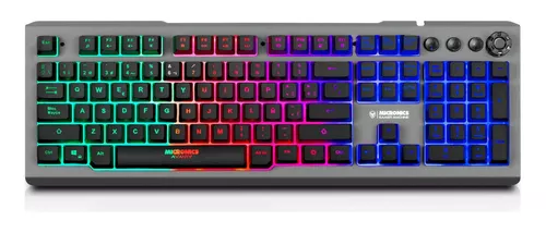 Teclado Gamer Micronics Rainbow K710W Blanco