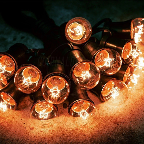 Imagen 2 de 9 de * 20 Mtrs Guirnalda Luces Intemperie Vintage Retro